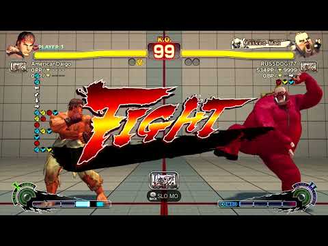 [USF4] AmericanDaigo (Ryu) vs. RUSSDOG 77 (Rufus)  677
