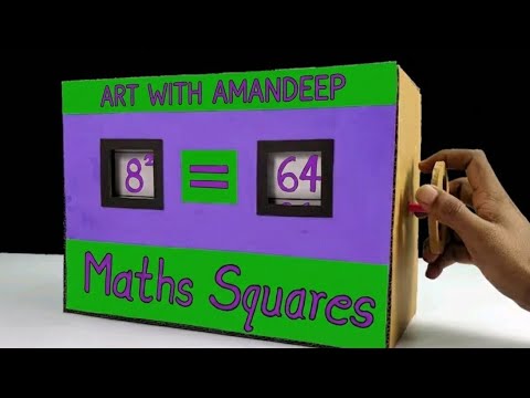 DIY Maths Squares Machine - Maths Working Model | Easy Maths Project For Exhibition | Maths Model