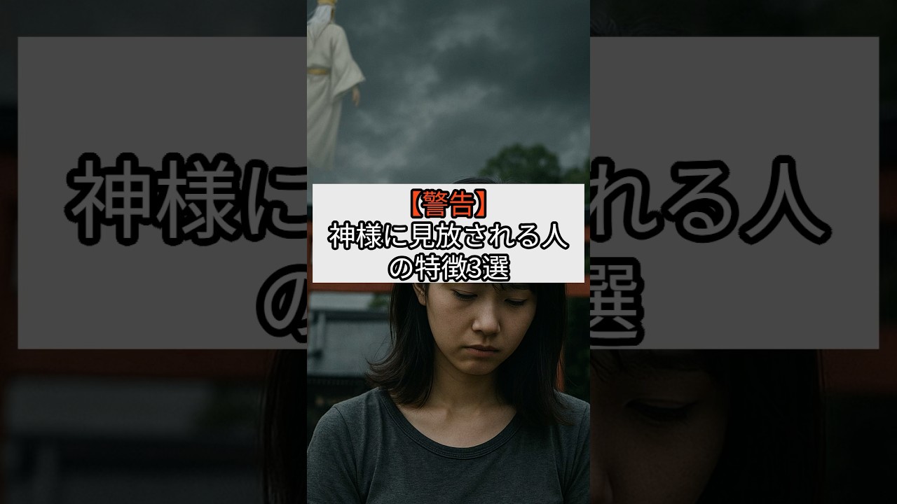 【警告】神様に見放される人の特徴3選#スピリチュアル #神様