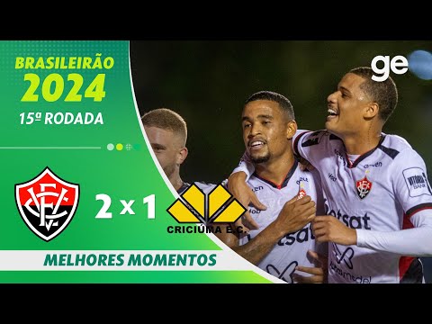 Gols e lances de Vitória x Criciúma