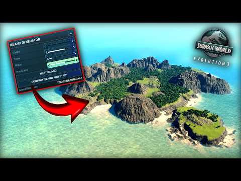 HOW TO USE THE NEW ISLAND GENERATOR IN JURASSIC WORLD EVOLUTION 3!
