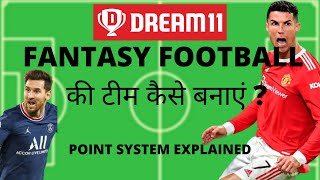 Dream 11 Fantasy Football : Rules , Point System Explained
