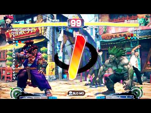 dfw jay (BL) VS PIKACHUAKUMA (AK) XBL SSF4 ENDLESS 3 & 4