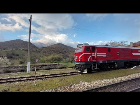 The Rhodope narrow-gauge railway in the Razlog-Bansko-Dobrinishte line with 77 002