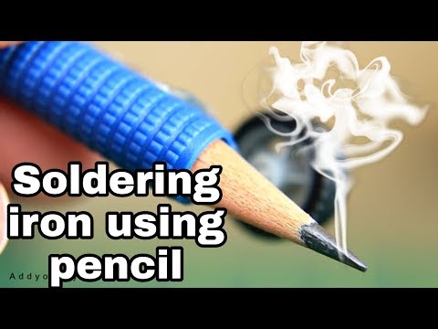 ๐ HOW To MAKE A SIMPLE SOLDERING IRON USING PENCIL.soldering iron using pencil. Homemade