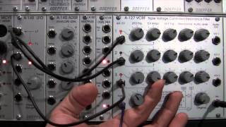 Video thumbnail for Doepfer A127 VCRF Triple Voltage Controlled Resonant Filter Part Two-Modulation by Raul's World of Synths