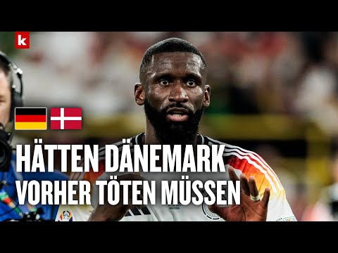 Video Thumbnail: Rüdiger über Sieg und Gewitterpause: Das macht das Team jetzt anders | Deutschland - Dänemark 2:0