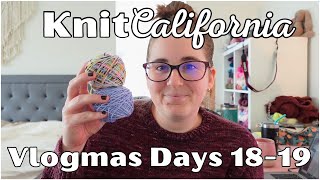 Advent blanket progress - Knit California Vlogmas Days 18-19