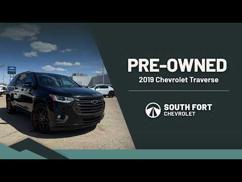 2019 Chevrolet Traverse AWD 4dr Premier w/1LZ in Black for sale at South Fort Chevrolet in Fort Saskatchewan, AB