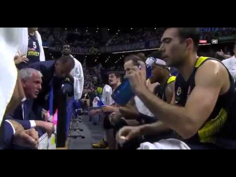 Obradovic yells on his players [Real - Fener]