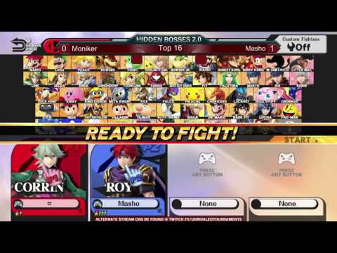 Hidden Bosses 2.0 – Losers Round 4 – Anonymous Moniker (Corrin) vs. Masho (Roy)