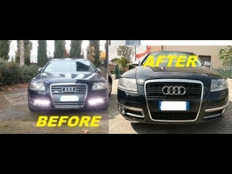 Modify BUMPERS and headlights Audi A6