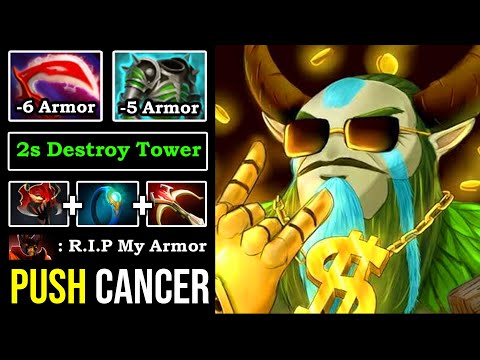 MADNESS PUSHING NATURE LORD Max Armor Reduction 100% Destroyed Tower in 2s & 23Min GG DotA 2