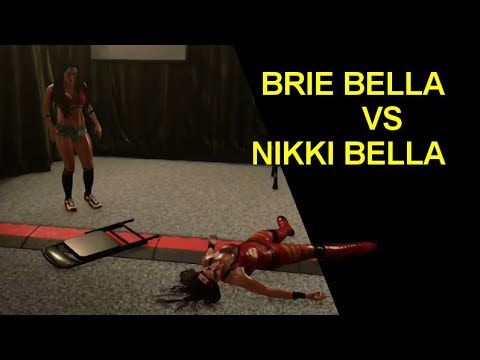 WWE 2K18 Brie vs Nikki Bella - Falls Anywhere