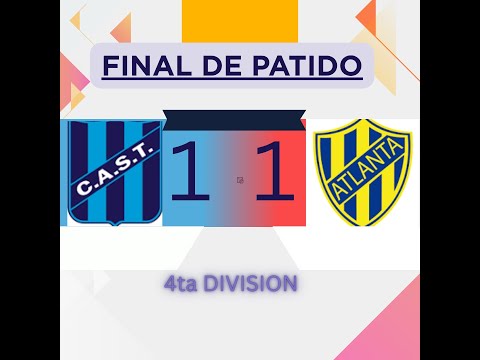 Fecha 10. San Telmo 1Vs Atlanta 1. 4ta Division. 22/06/25.