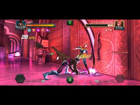 New Gambit Buff - 340k+ SP2 - 6* Rank 3 Apocalypse Horseman - Damage Test vs ROL Captain Marvel