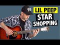 Lil Peep Star Shopping Easy Guitar Tutorial TABS