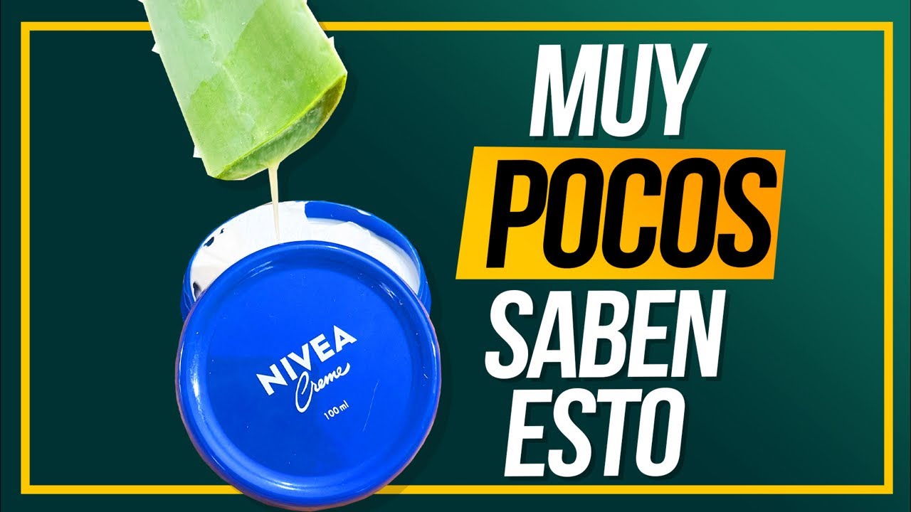 Mi tía de 40 mezcla sábila con crema Nivea azul y su piel parece de 25 😱✨