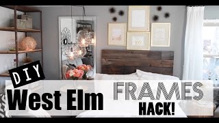HOW TO: DIY Gold Leaf Frames (West Elm HACK!)