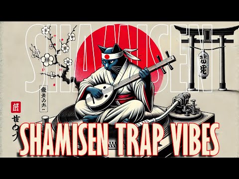 Shamisen (三味線) X Trap Bass & EDM ⚡ Urban Samurai Vibes 🎶 | Energizing Japanese Beats for Focus 🐱🎶🌸