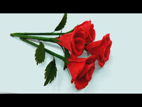 Easy and Beautiful Paper Flower Rose Making | Handmade Paper Rose | DIY Flowers Rose