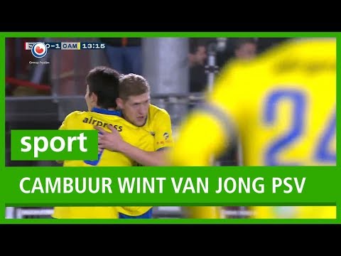 SPORT: Cambuur wint bij Jong PSV na late en goedkope strafschop