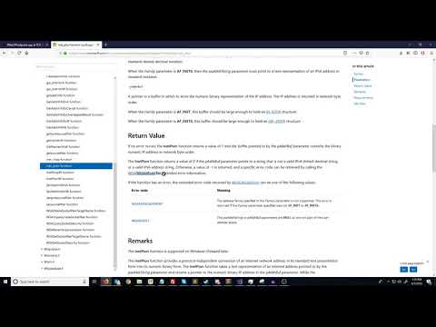 C++ Blocking Sockets Networking [Winsock] Tutorial 5: IPEndpoint Class