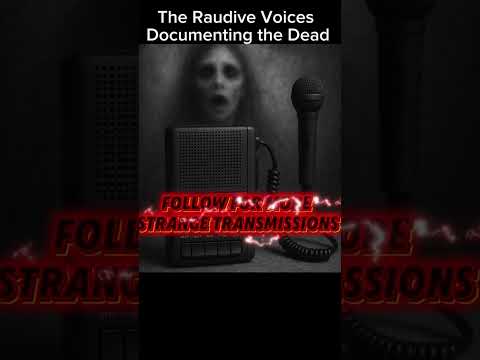 In the 1960s, Konstantin Raudive recorded over 100,000 ghost voices.Some whispered.Some warned.