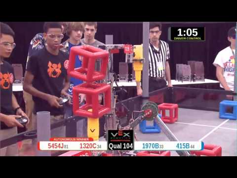 2015 VRC Arts Q104 - 5454J 1320C vs 1970B 415B - 53 to 51 - VEX Worlds 2015 - Arts Division