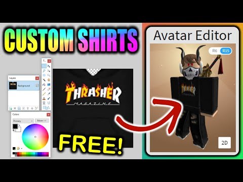 How To Get Free T Shirts Roblox - how to make your own shirt on roblox 2017