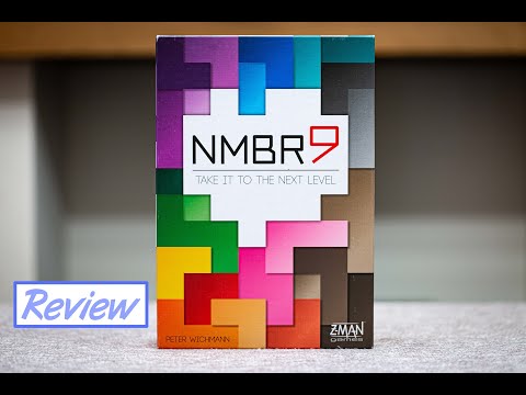 A Board Game Pix review of NMBR9 by Peter Wichmann & Z-Man Games