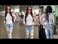 Poonam Pandey Looking Stunning In Stylish Jeans Gets Spotted At Airport