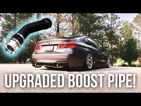 UPGRADED BMW F30 BOOST PIPE INSTALL!