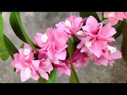ABC TV | How To Make Bougainvillea Double Paper Flower With Shape Punch - Craft Tutorial