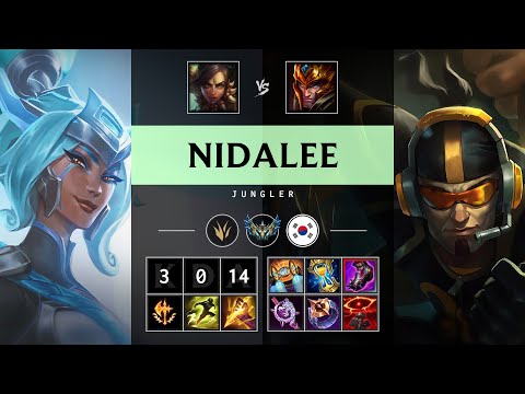 Nidalee Jungle vs Jarvan IV - KR Challenger Patch 25.17