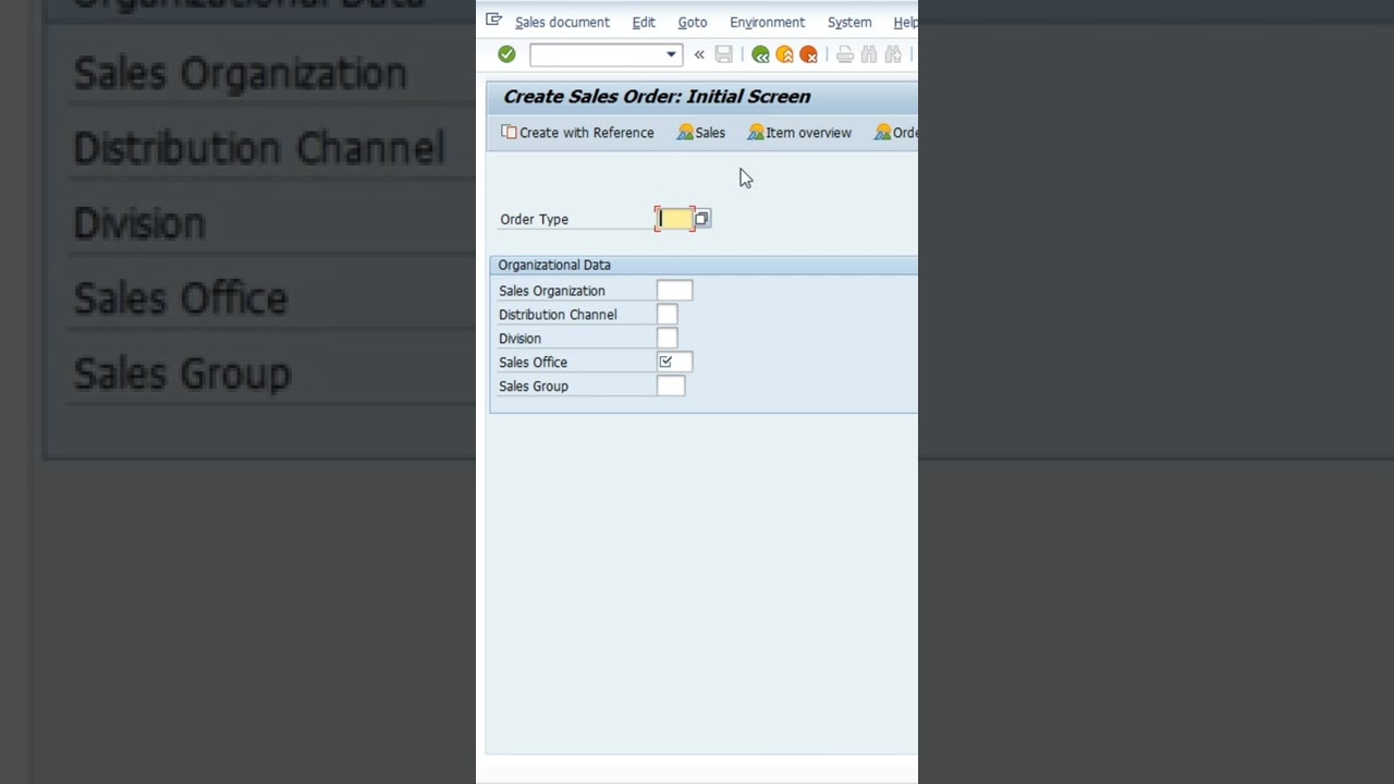 SAP SD Sales order creation VA01