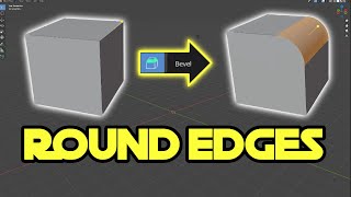 How to make round edges in Blender