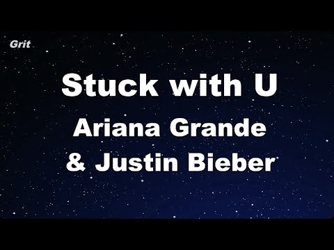 Karaoke♬ Stuck with U - Ariana Grande & Justin Bieber 【No Guide Melody】 Instrumental