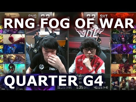 SKT vs RNG G4 - RNG FOG OF WAR Player Experience Stream | Quarter Finals LoL S6 Worlds 2016