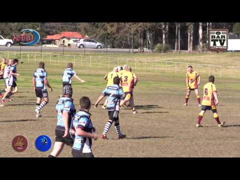2015 NHRU Round 12 Premier 3 Highlights - Lake Macquarie Roos v Nelson Bay Gropers