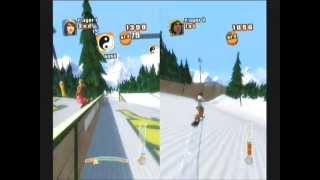 preview picture of video 'Shaun White Snowboarding Road Trip Wii Gameplay 2 Player vs (www.chilloutgames.co.uk)'