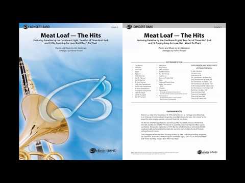 Meat Loaf—The Hits, arr. Patrick Roszell – Score & Sound