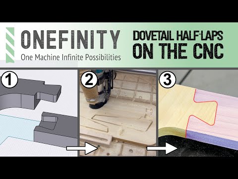 EP7 Onefinity CNC - CNC Dovetail Half Laps - Woodworking Joinery