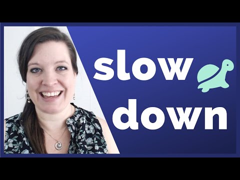 Why You Need to SLOW DOWN to Improve How You Sound and Speak English More Clearly Video