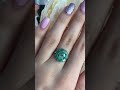 Серебряное кольцо с изумрудом 2ct