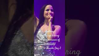 Andrea of The Corrs tearing up during performance of Runaway - Live in Manila Day 2