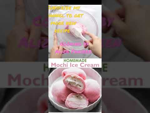 Homemade Mochi Ice cream recipe || New desert || #CookingbyAlizaParveen