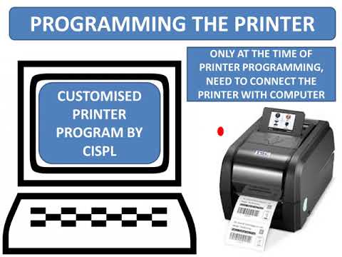 Handheld stand alone barcode label printing system