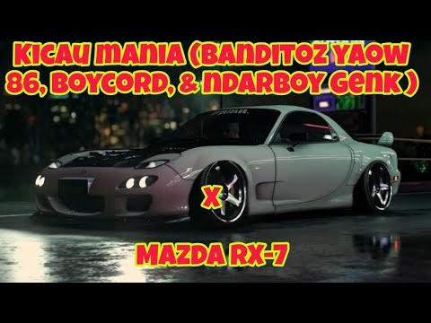Kicau mania (banditoz yaow 86, boycord, & ndarboy Genk ) X Mazda RX-7 #kicaumania 