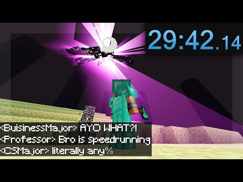 Speedrunning My College's Minecraft Server